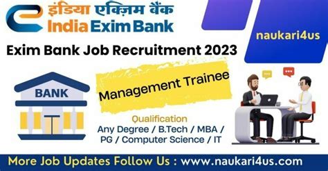 Bank Jobs 2023 Oct Update India Exim Bank Recruitment 2023 For