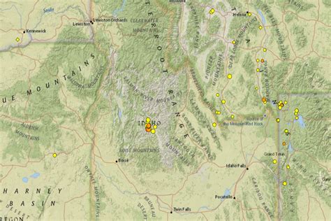 Central Idaho Is Shaking 20 Earthquakes In Last Week 2 Today No Yellowstone Fears Warranted