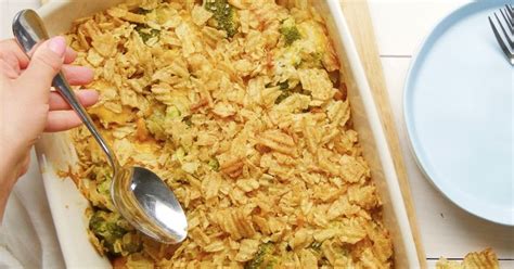 This Casserole With A Potato Chip Topping Packs A Punch — And Uses Up All Your Leftovers