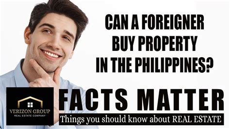 FACTS MATTER Can A Foreigner Buy Property In The Philippines YouTube