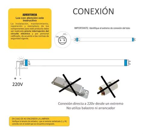 Liston 60cm Con Tubo Led 9w Pvc Luz Neutra En Venta En Avellaneda Bs As