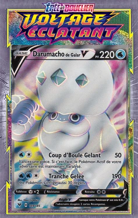 Darumacho De Galar V Eb Voltage Clatant Carte Pokemon