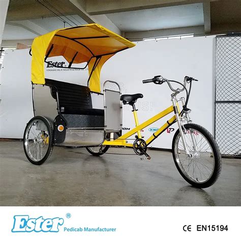 Ester Electric Pedicab Rickshaw With 48v 20 Ah Battery/ester Pedicab ...