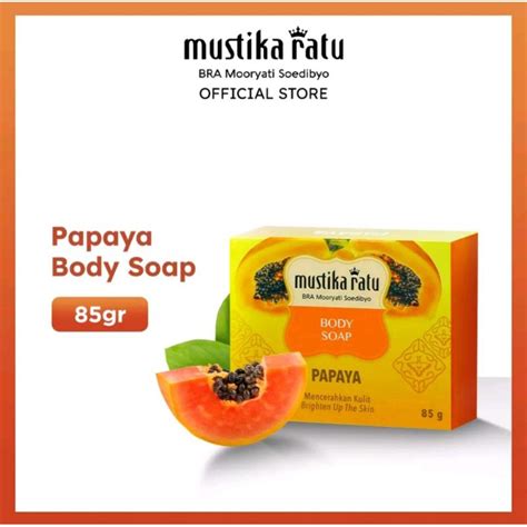 Jual Mustika Ratu Papaya Body Soap Gr Sabun Mandi Aroma Buah Pepaya