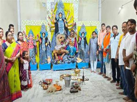 Inauguration Of The Pandal Of Basanti Durga Puja Committee Haludbani