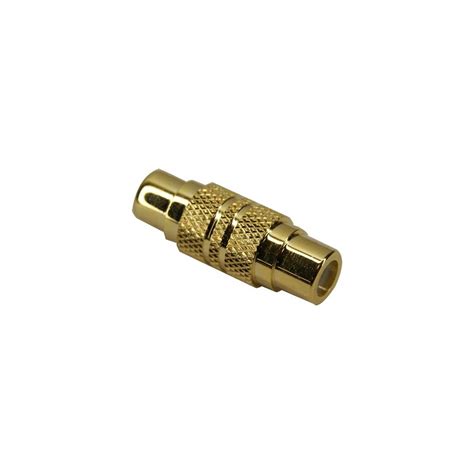 Gold Plated Female Female Rca Adapter Audiophonics