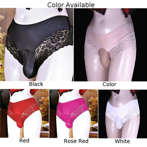 Sissy Pouch Panties Mens Lace Bikini Briefs G String Thongs Underwear Knickers Ebay