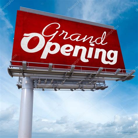 Grand Opening Billboard — Stock Photo © Franckito 100978538