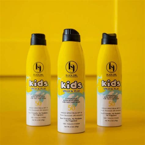 Kids Sunscreen Spray - Spray & Play SPF 50 | Black Girl Sunscreen