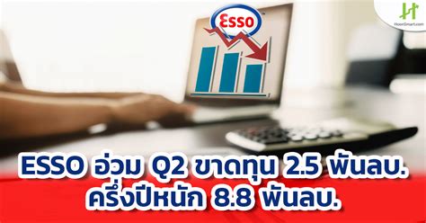 ESSO อ่วม Q2 ขาดทุน 2.5 พันลบ. ครึ่งปีหนัก 8.8 พันลบ. - Hoonsmart