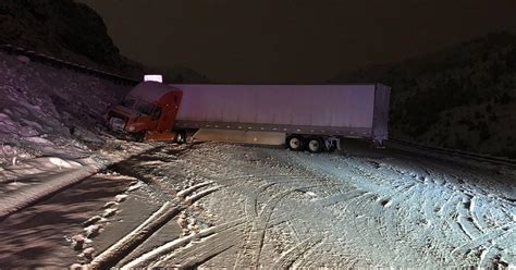 I 70 Reopens After Jackknifed Semi Blocks Eb Lanes Near Morrison Cbs Colorado