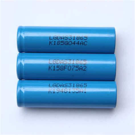 50pcs/lot 3.7v LGDAS31865 icr18650 s3 18650 li-ion battery from LG chem