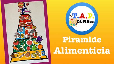 Como Hacer La Maqueta De La Piramide Alimenticia Tap Zone Mx Youtube