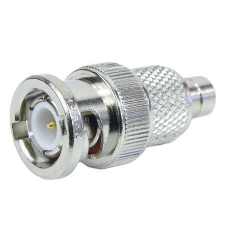 Smb Female Jack To Bnc Male Plug Adapter Nickel Plated Brass Body 12 Vswr