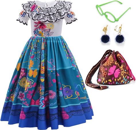 CCJRLM Encanto Dress Mirabel Dress Encanto,Isabella Encanto Costume For ...