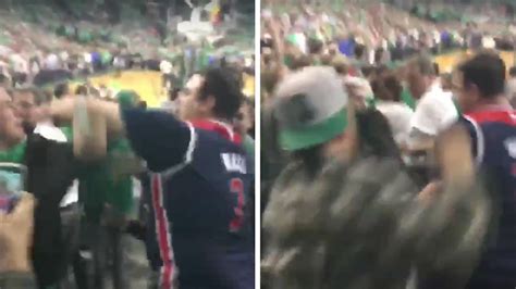 Wizards Fan Knocks Out Celtics Fan At Game 7