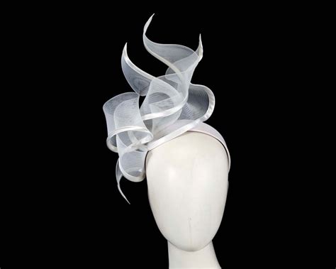 Bespoke White Racing Fascinator By Fillies Collection Online In