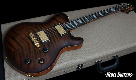 Preowned Nik Huber Redwood In Tiger Eye Burst Rebel Guitars