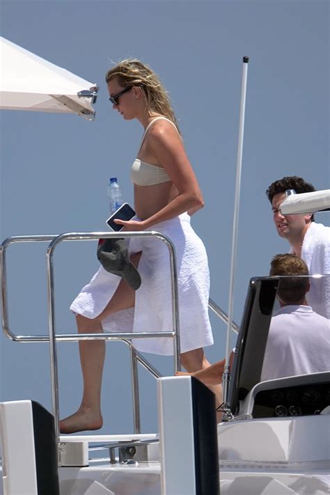 KARLIE KLOSS In Bikini At A Boat In Capri 07 20 2018 HawtCelebs