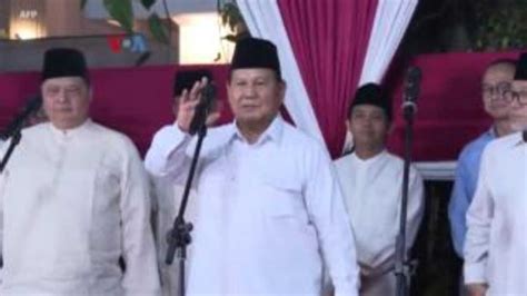 As Ucapkan Selamat Kepada Prabowo Usai Ditetapkan Sebagai Pemenang