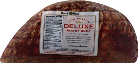 Boars Head Deluxe Low Sodium Roast Beef 1 Lb Fred Meyer