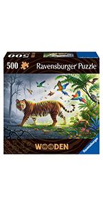 Ravensburger Wooden Puzzle Geheimnisvolle Eule Teile