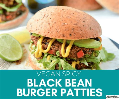 Vegan Spicy Black Bean Burger Recipe With Sweet Potato Tcpk