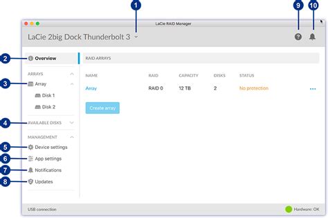 Lacie 2big Dock Thunderbolt 3 User Manual Manage Raid