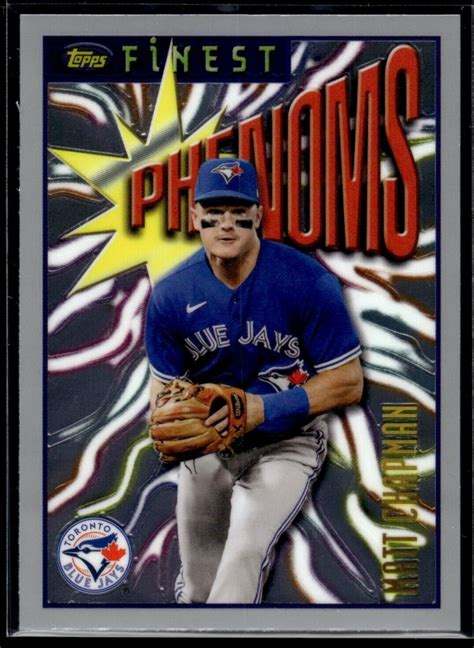 2023 Topps Finest Flashbacks MATT CHAPMAN Phenoms Silver Uncommon 137