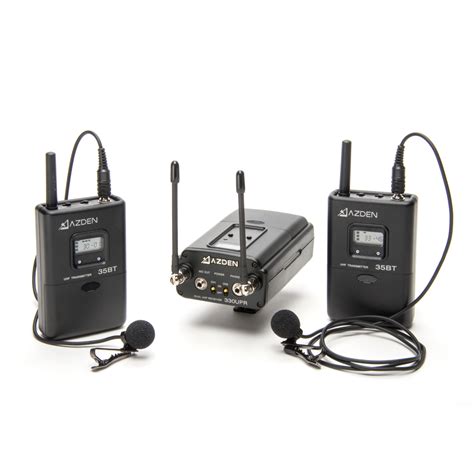 330lt Dual Channel Uhf Wireless Lavalier System Azden