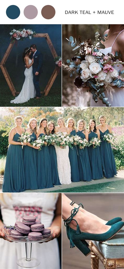 Fall Wedding Ideas 6 Dark Teal Wedding Colors For 2020 In 2020 Teal