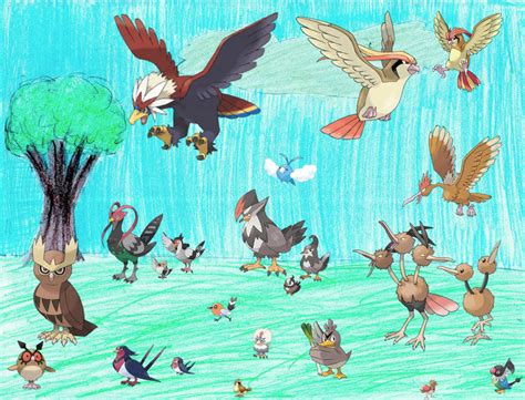 Normal/Flying Pokemon by Manaki267 on DeviantArt