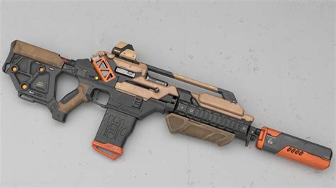 Sci Fi Assault Rifle In Weapons Ue Marketplace