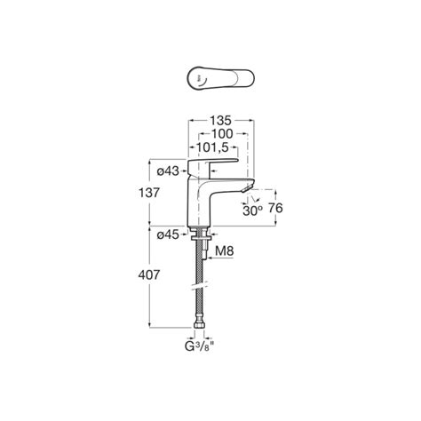 Grifo Monomando Para Lavabo Cold Start VICTORIA PLUS ROCA