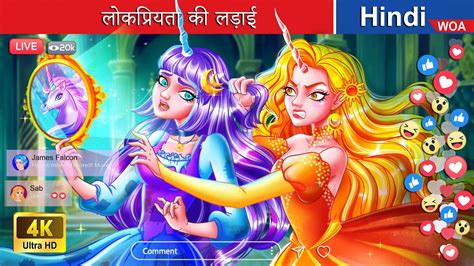 लोकप्रियता की लड़ाई ⚔️💕 Battle Of Popularity In Hindi 🌜 Hindi Stories 💕