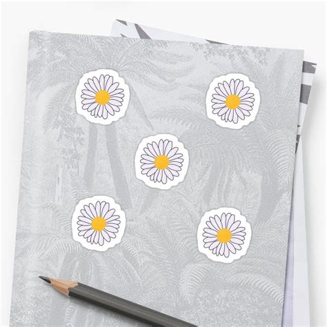 Daisy Flower Pack Sticker For Sale By Socreateco Daisy Flower