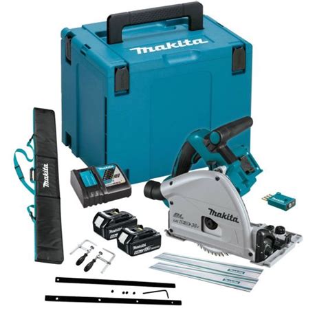 Makita Dsp Tjukit Twin V Lxt Aws Brushless Plunge Saw Mm Full