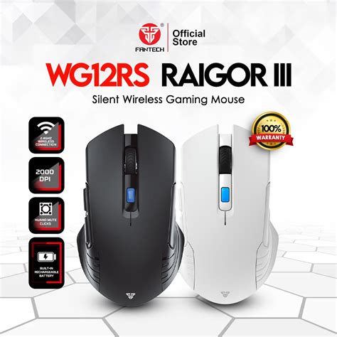 Fantech Wg Rs Raigor Iii Silent Click Rechargeable Ghz Wireless