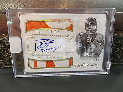 Panini Flawless Gold On Card Autograph Jersey Broncos Peyton Manning