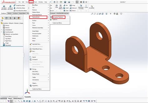 Feature Recognition In Solidworks Seacad