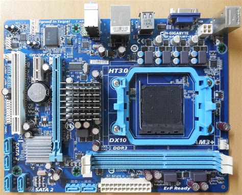 Gigabyte GA-78LMT-S2 Rev 1.1 Mainboard +Blende AMD 760G Sockel AM3 ...