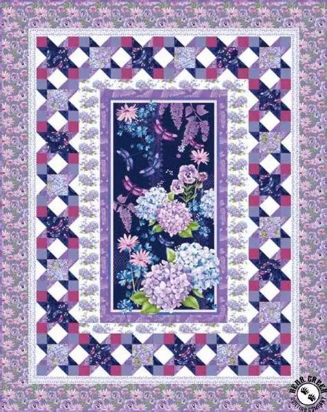 Midnight Hydrangea Free Quilt Pattern Quilt Patterns Free Quilts