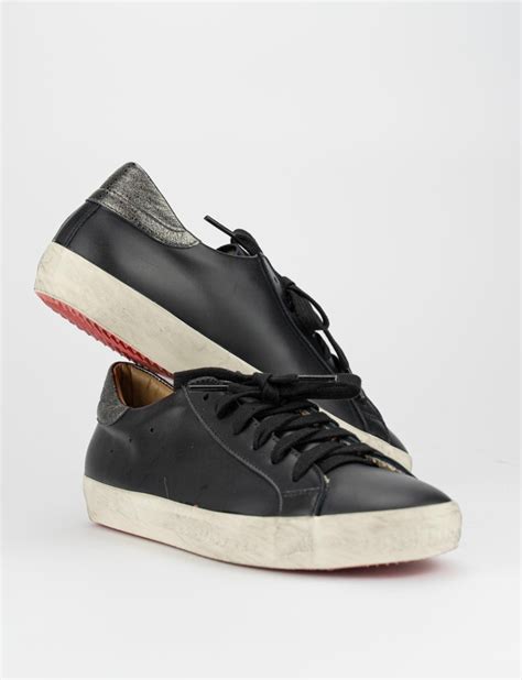 Sneakers Woman Black Leather Barca Stores