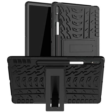 Case For Samsung Galaxy Tab S7 Fe Sm T730 T736b Stand Cover Shockproof Rubber Bumper Dual Layer