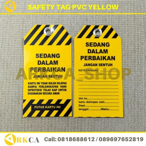 Safety Tag Pvc Red Bahasa Indonesia Mrt E Marketplace