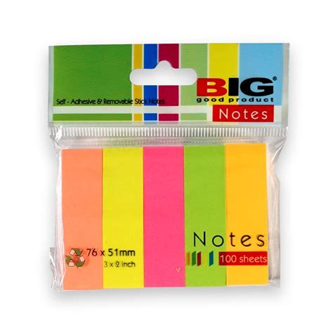 Jual STICKY NOTES 76X51 5 WARNA BIG Shopee Indonesia