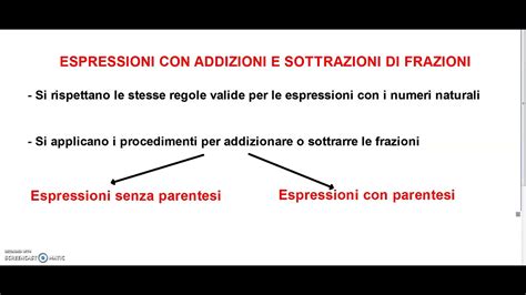 ESPRESSIONI CON ADDIZIONI E SOTTRAZIONI DI FRAZIONI YouTube