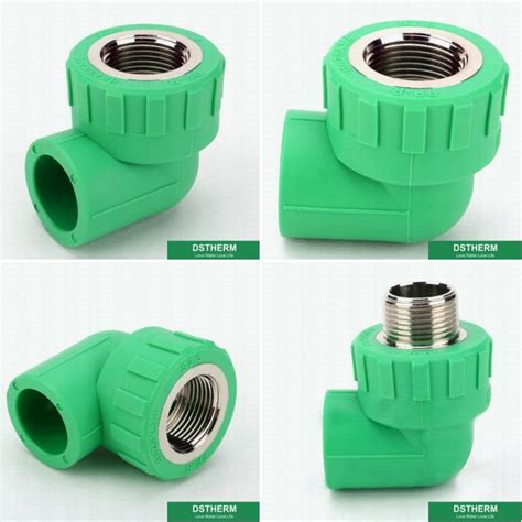 Flexible 90 Male Threaded Elbow PPR Threaded Elbow Fittings Custom Color