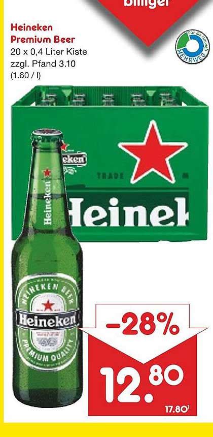 Heineken Premium Beer Angebot Bei Netto Marken Discount Prospekte De