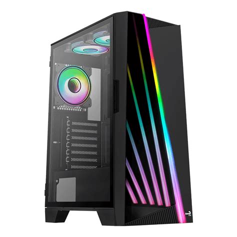 GABINETE AZZA PRIME MID TOWER ATX 3XFAN ARGB